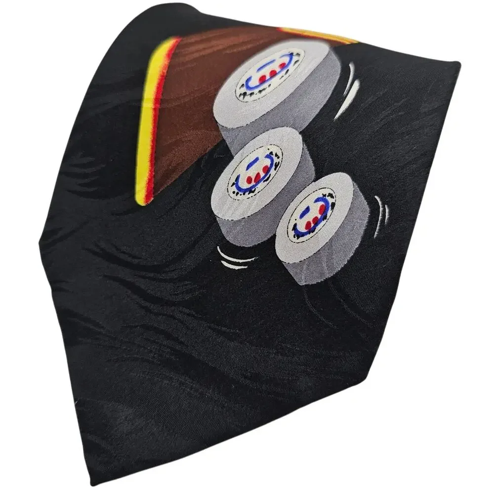Keith Daniels Play Ball Series 1 Ice Hockey Silk Novelty Tie Black Sport 3 of 6
